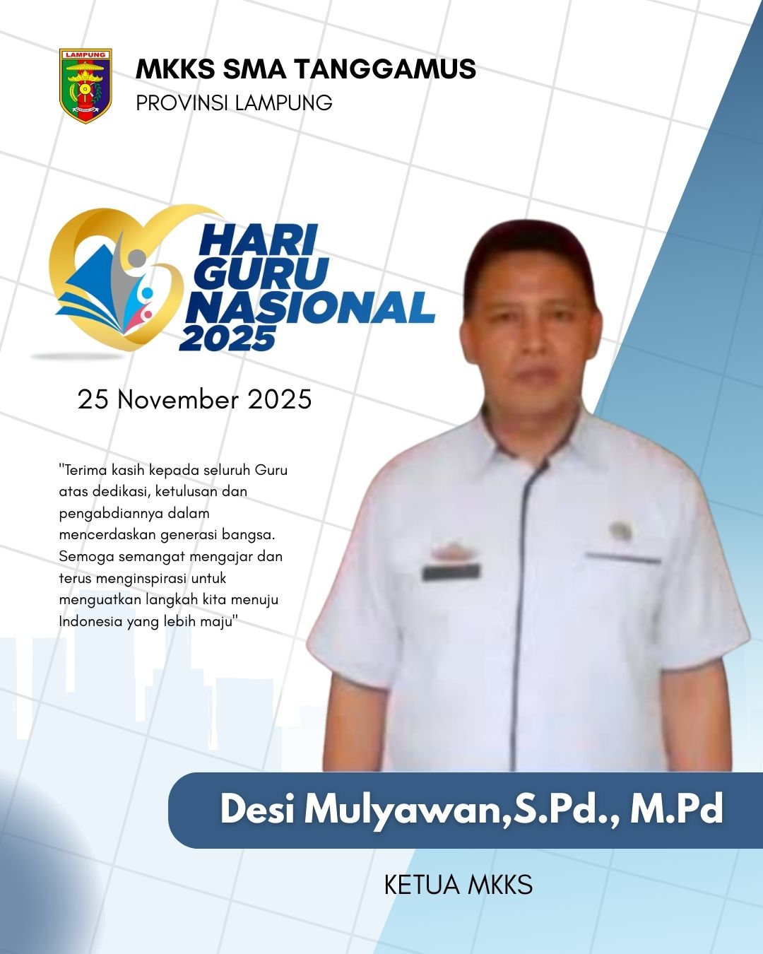 MKKS SMA Tanggamus Beri Apresiasi di Hari Guru Nasional 2025