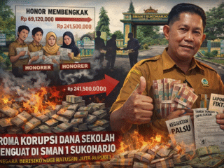 Aroma Korupsi Dana Sekolah Menguat di SMAN 1 Sukoharjo, Honor Honorer Membengkak, Negara Terancam Rugi Ratusan Juta Rupiah