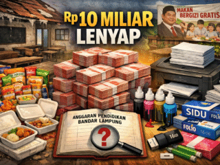 Rp 10 Miliar Uang Pendidikan Bandar Lampung “Lenyap” di Balik Nasi Kotak, Snack dan Tinta Printer