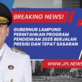 Evaluasi Strategis Digelar, Gubernur Lampung Perintahkan Program Pendidikan 2025 Berjalan Presisi dan Tepat Sasaran