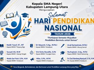 Semangat Hardiknas 2026, Kepala SMA Negeri se-Lampung Utara Kompak Dorong Pendidikan Maju dan Berkualitas