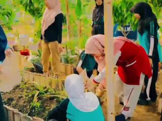 SMAN 2 Kalianda Laksanakan Program GETOG untuk Mendukung Sekolah Hijau dan Sehat
