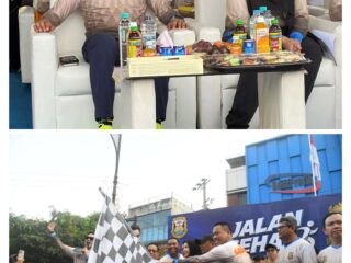 Wakili Gubernur Lampung, Sekretaris DPRD Provinsi Lampung Turut Lepas Peserta Jalan Sehat HUT Kota Bandar Lampung