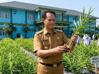 Wujudkan Sekolah Adiwiyata, SMAN 2 Kalianda Gelar Panen Raya Jahe Merah