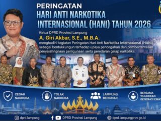 Giri Akbar Tegaskan DPRD Lampung Siap All Out Lawan Peredaran Narkoba